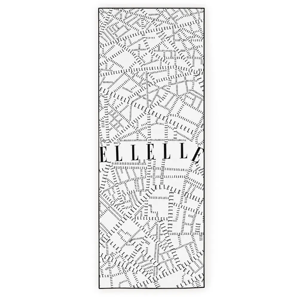 ELLE HOME 抗菌印花自黏式包頭巾(單件)/ 巴黎字母風