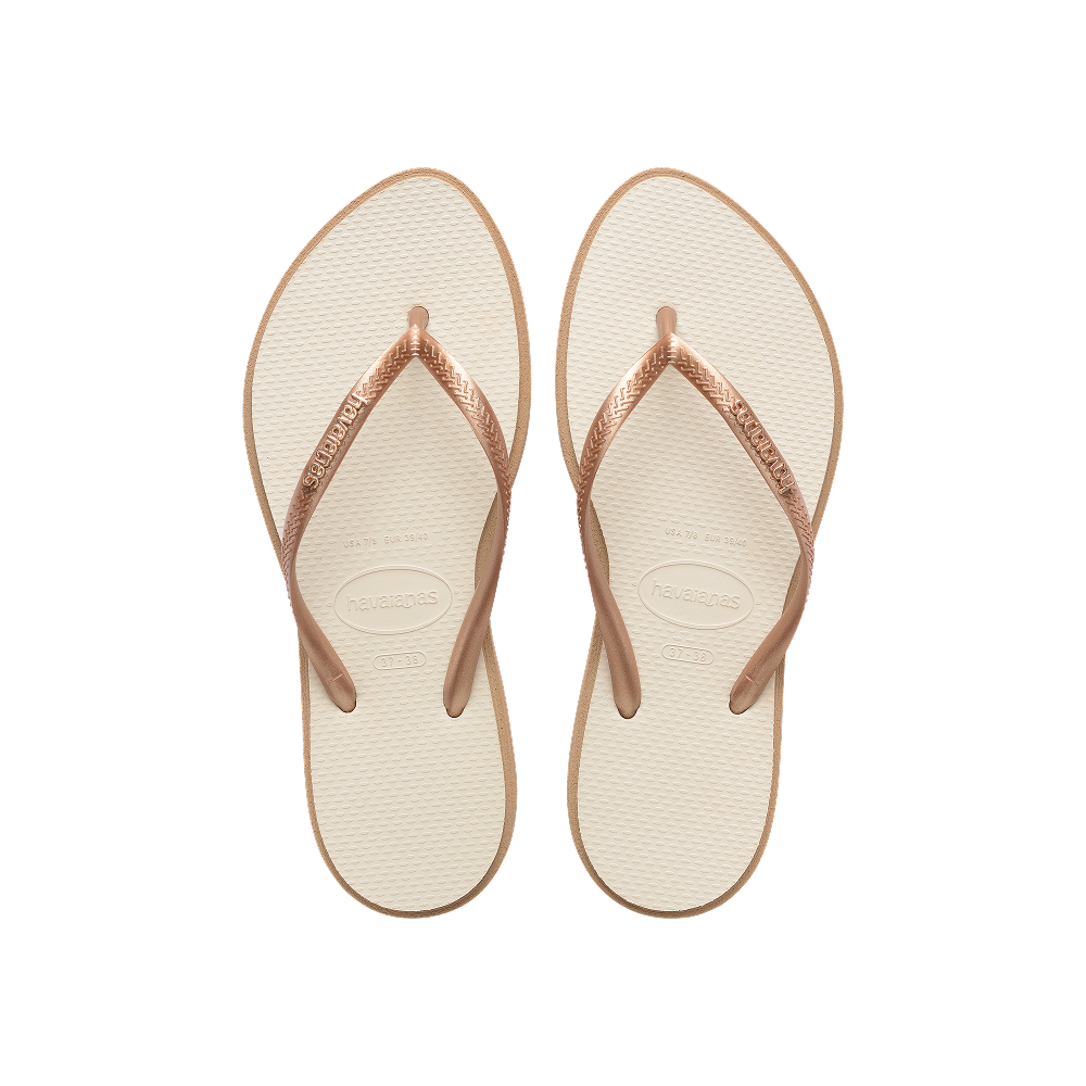 【havaianas 哈瓦仕】拖鞋 Slim Point (4149584-6842W)/ 金色/ 35/36