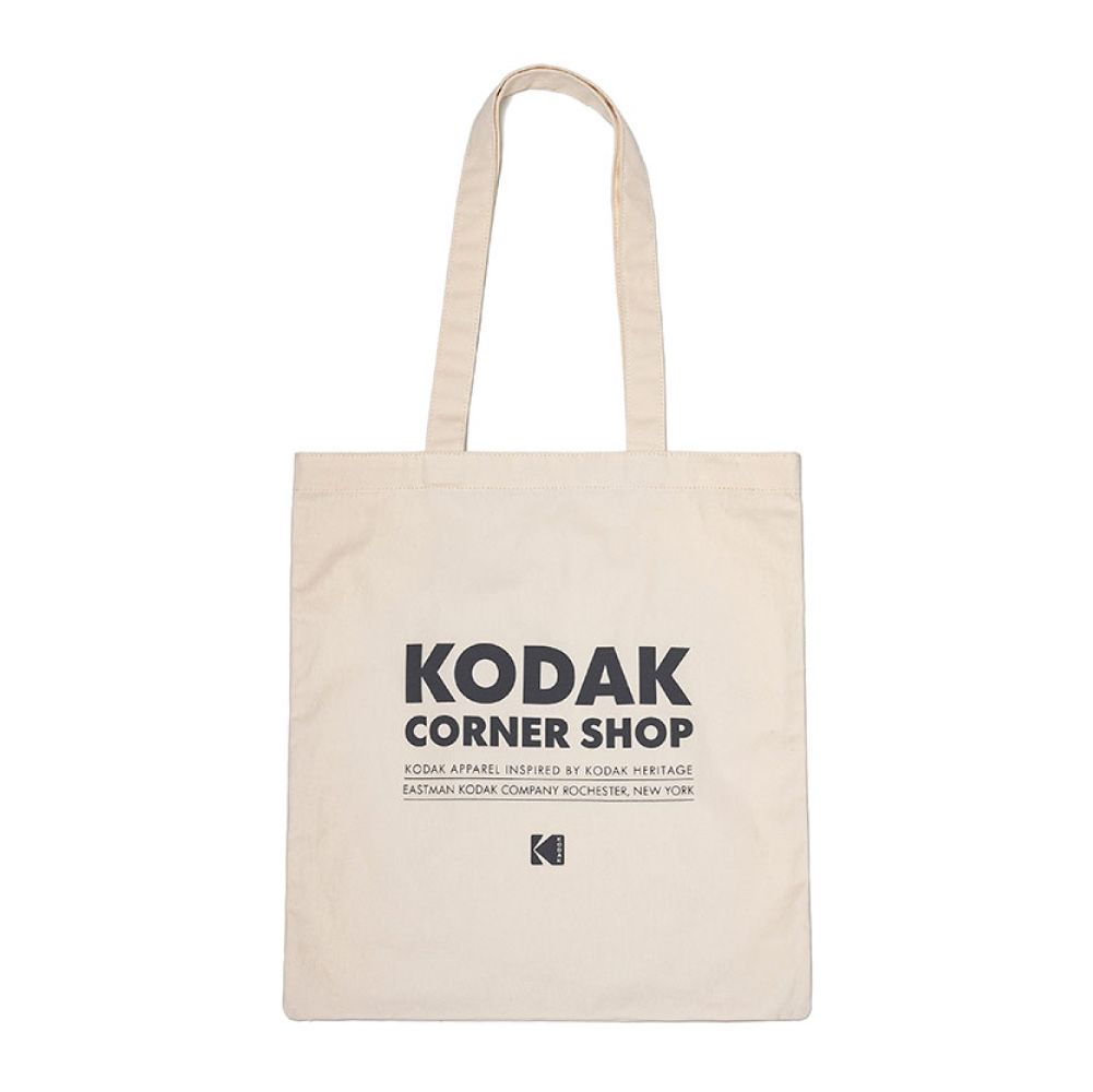 韓國 KODAK Corner Shop 大容量帆布托特包 象牙白IVORY