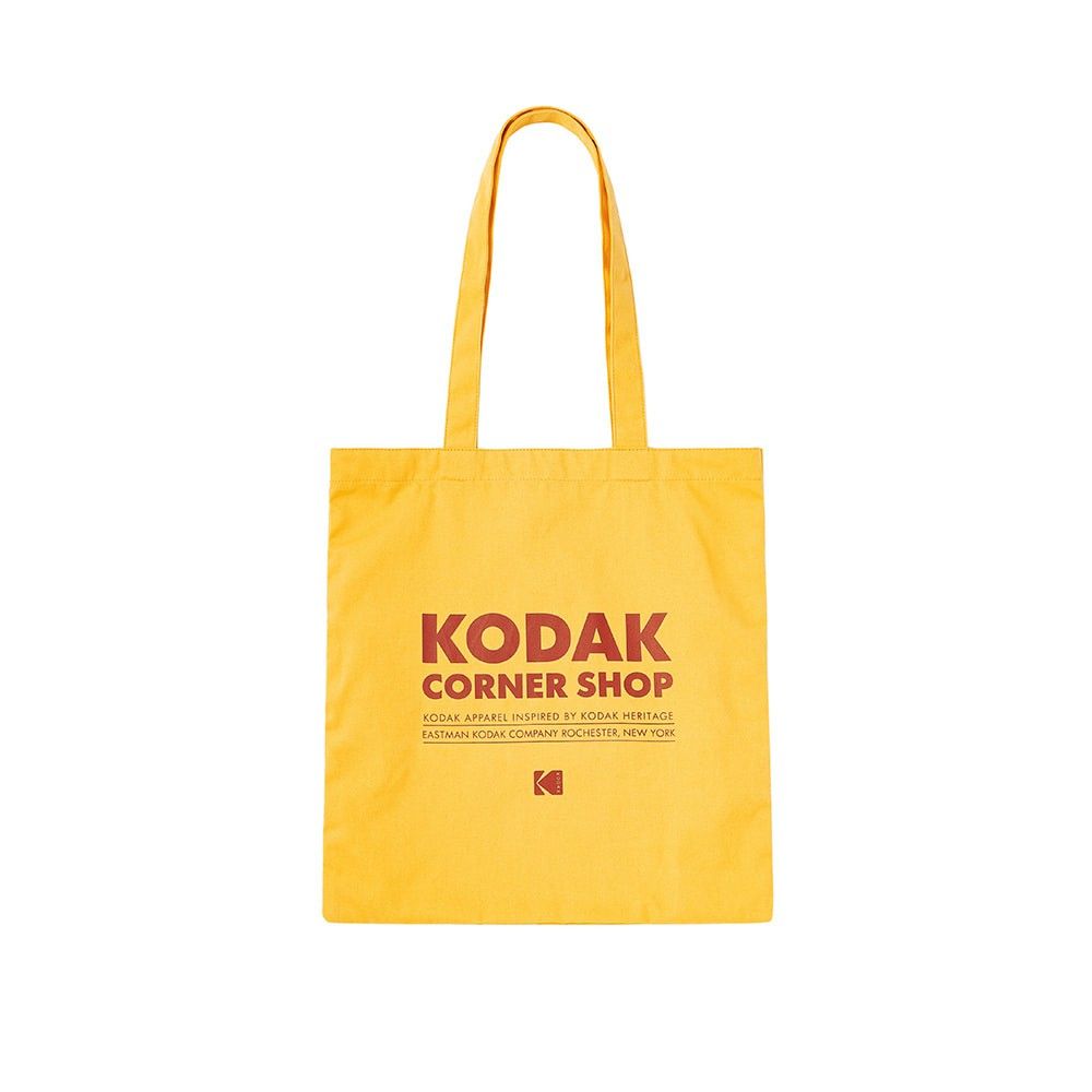 韓國 KODAK Corner Shop 大容量帆布托特包 黃色YELLOW