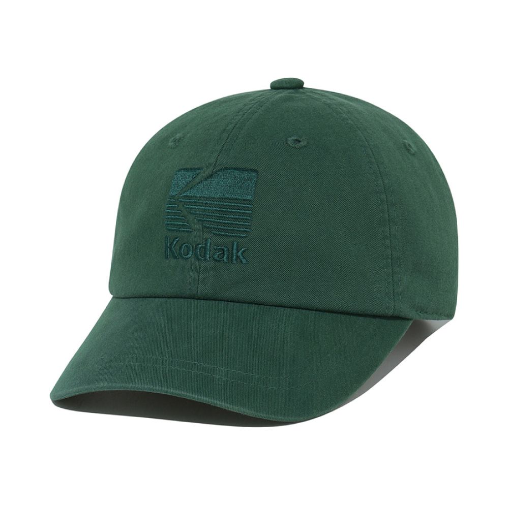 韓國 KODAK 同色刺繡棒球帽/ 綠色GREEN/ 預購 M-L