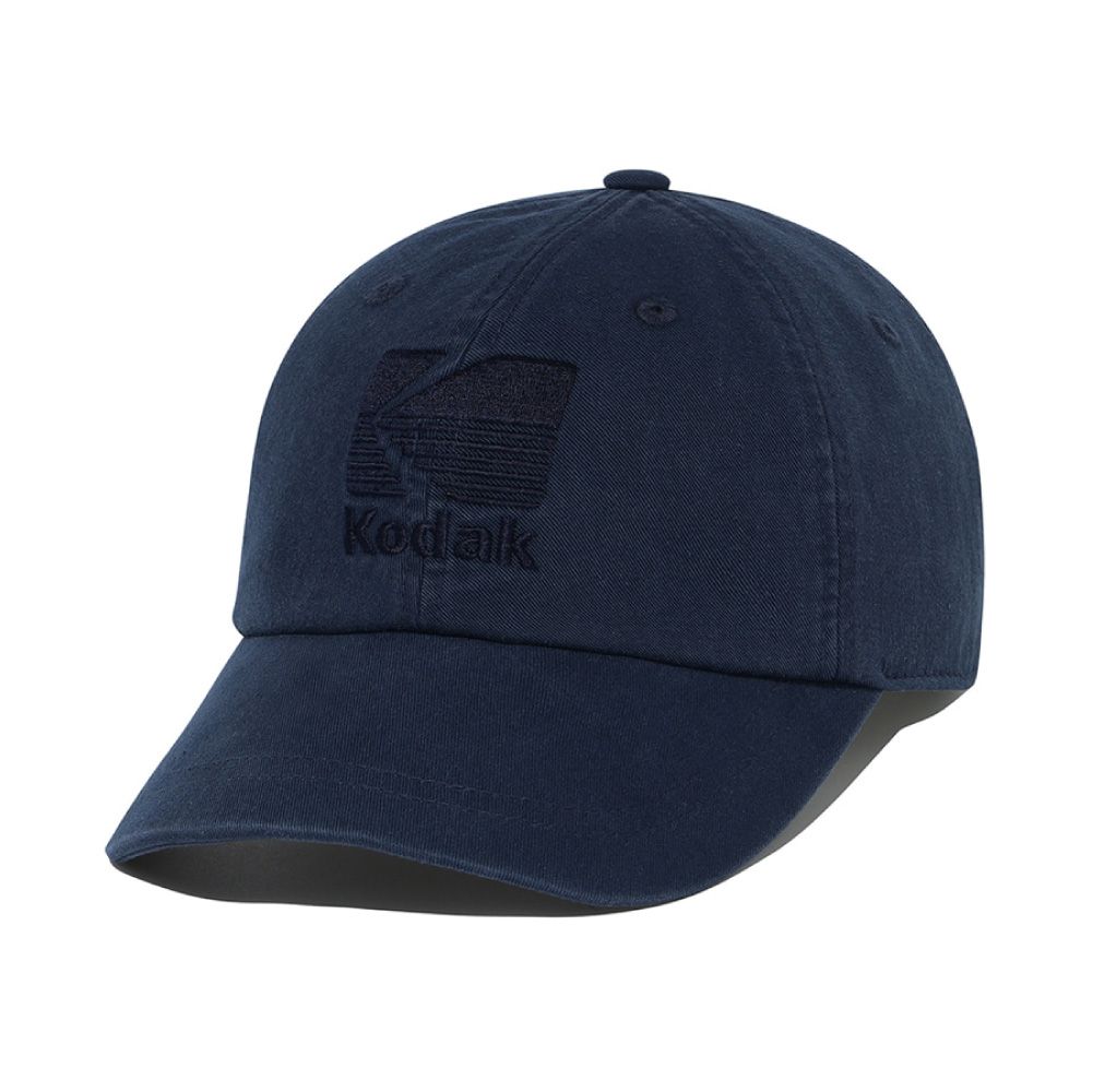 韓國 KODAK 同色刺繡棒球帽/ 海軍藍NAVY/ 預購 M-L
