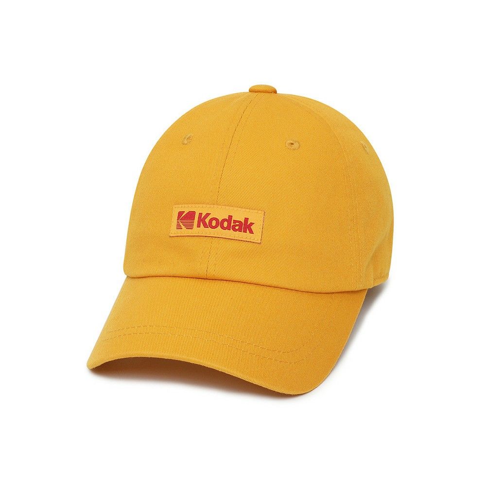 韓國 KODAK 經典配色棒球帽/ 黃色YELLOW/ 預購 L-XL