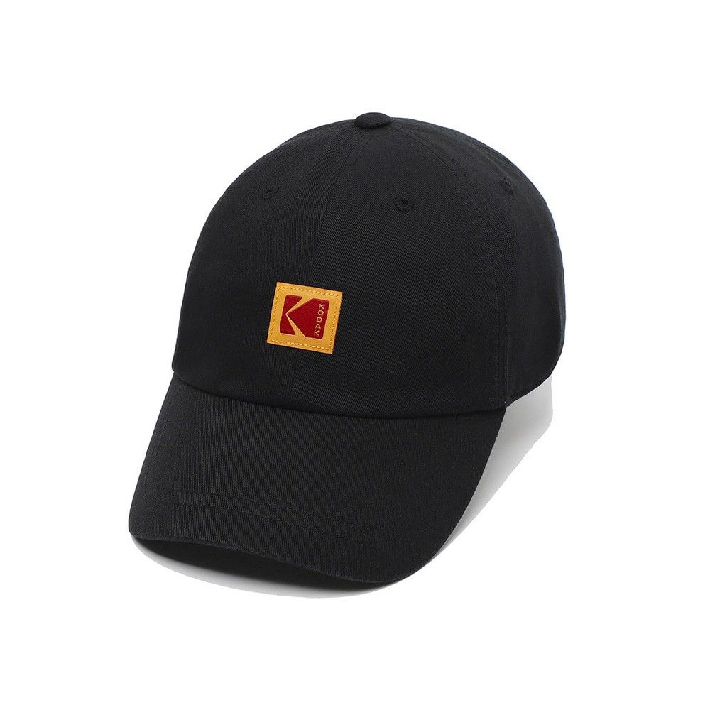 韓國 KODAK 方形標誌棒球帽/ 黑色BLACK/ 預購 L-XL