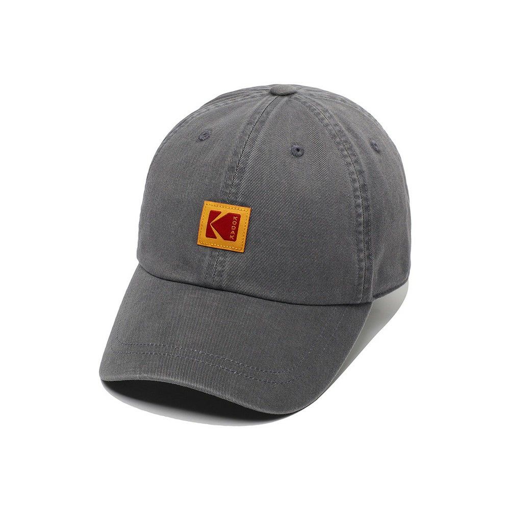 韓國 KODAK 方形標誌棒球帽/ 灰色GREY/ 預購 L-XL