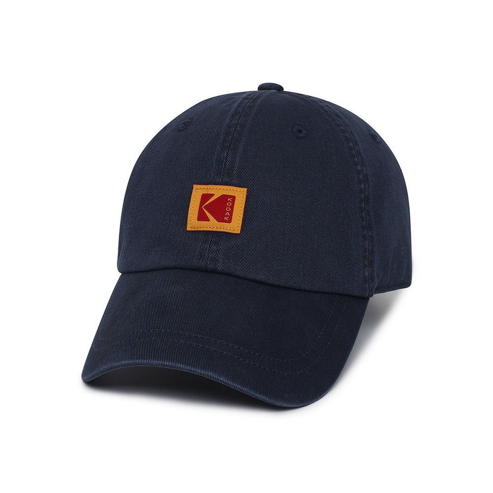 韓國 KODAK 方形標誌棒球帽/ 海軍藍NAVY/ 預購 L-XL