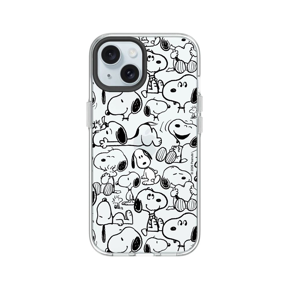 【RHINOSHIELD 犀牛盾】iPhone 系列 Clear 抗黃化透明防摔手機殼/Snoopy 史努比/找我嗎?/ iPhone 15/ 透明色