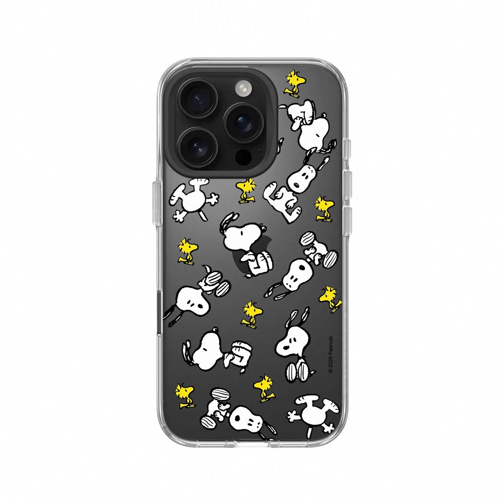 【RHINOSHIELD 犀牛盾】iPhone 系列 Clear 抗黃化透明防摔手機殼/Snoopy 史努比/滿天飛/ iPhone 16 Pro/ 透明色