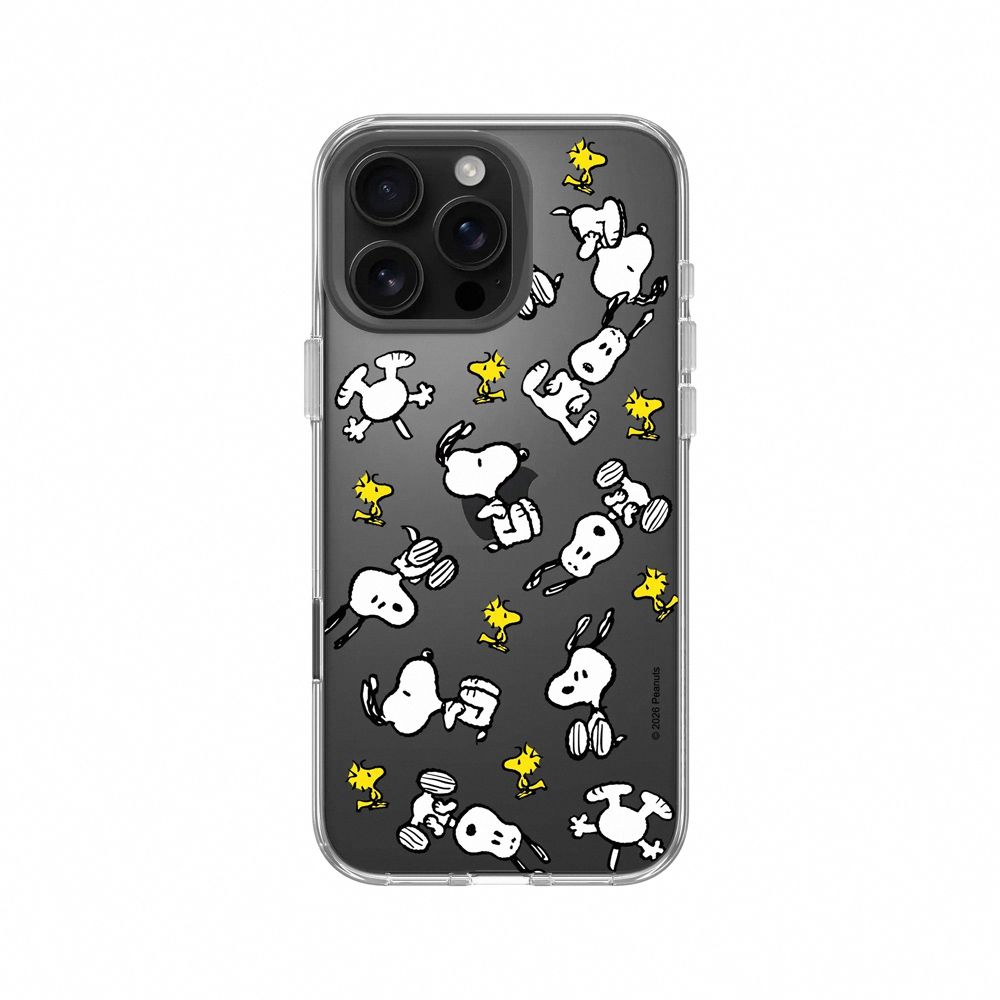 【RHINOSHIELD 犀牛盾】iPhone 系列 Clear 抗黃化透明防摔手機殼/Snoopy 史努比/滿天飛/ iPhone 16 Pro Max/ 透明色