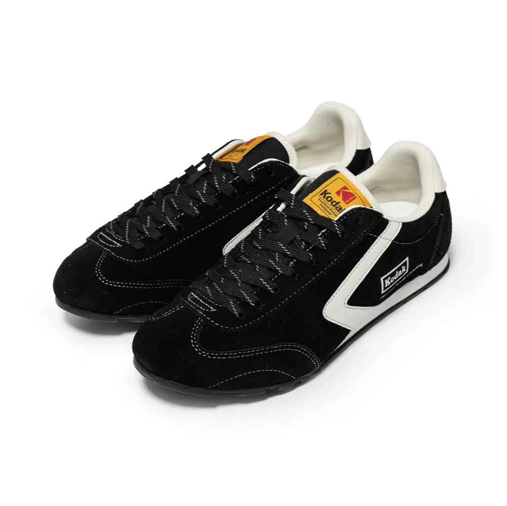 韓國 KODAK 復古拼色休閒鞋/ 黑色BLACK/ 預購 24 cm