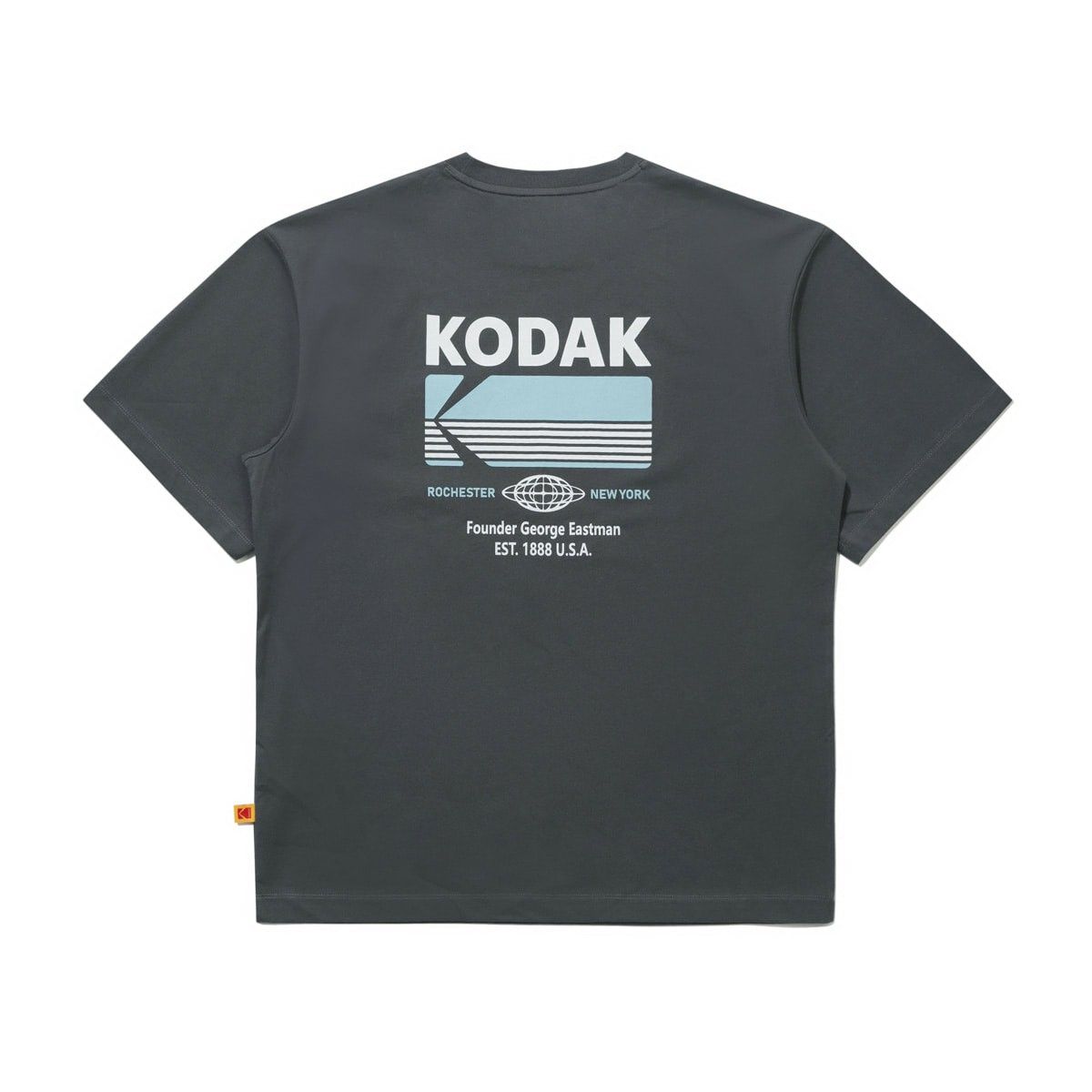 韓國 KODAK aerocool大圖案短袖T恤/ 炭灰色CHARCOAL/ 預購 M