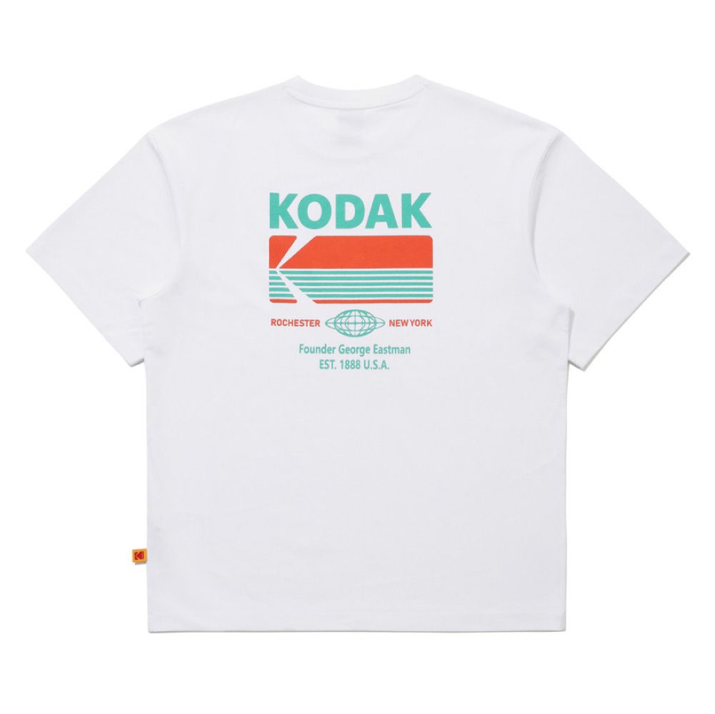 韓國 KODAK aerocool大圖案短袖T恤/ 白色WHITE/ 預購 M
