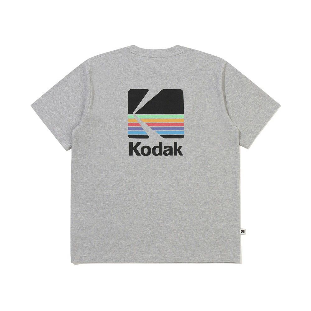 韓國 KODAK 彩虹 Sorona機能短袖T恤/ 麻灰色MELANGE GREY/ 預購 M