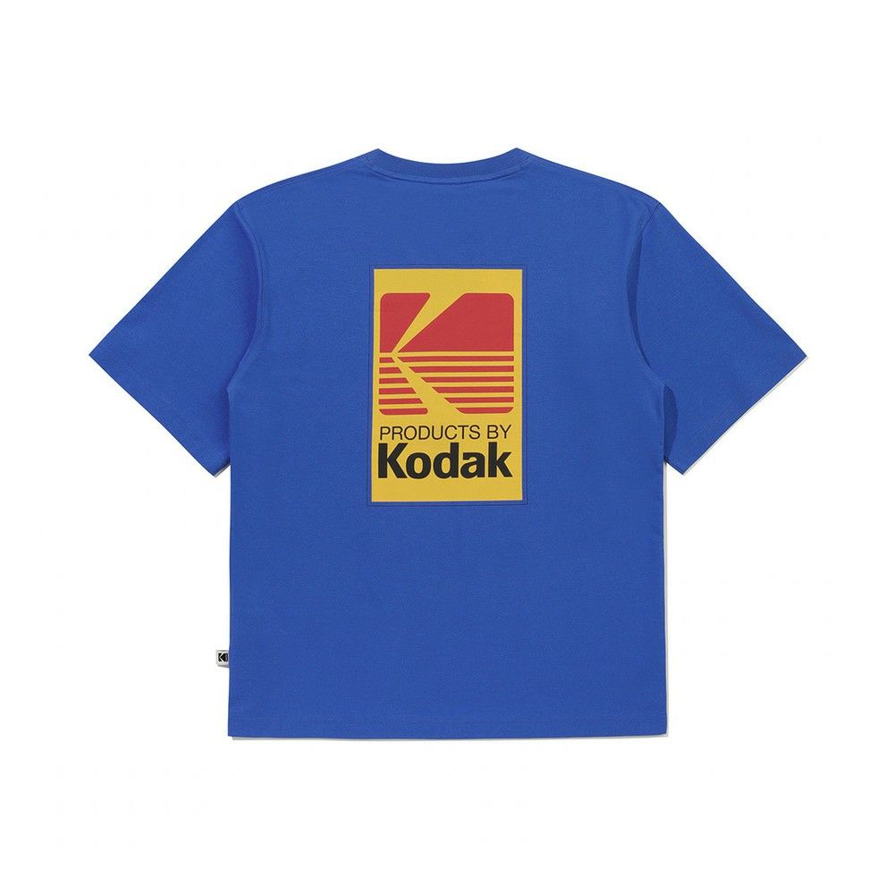 韓國 KODAK 大標誌配色短袖T恤/ 紫色PURPLE/ 預購 M