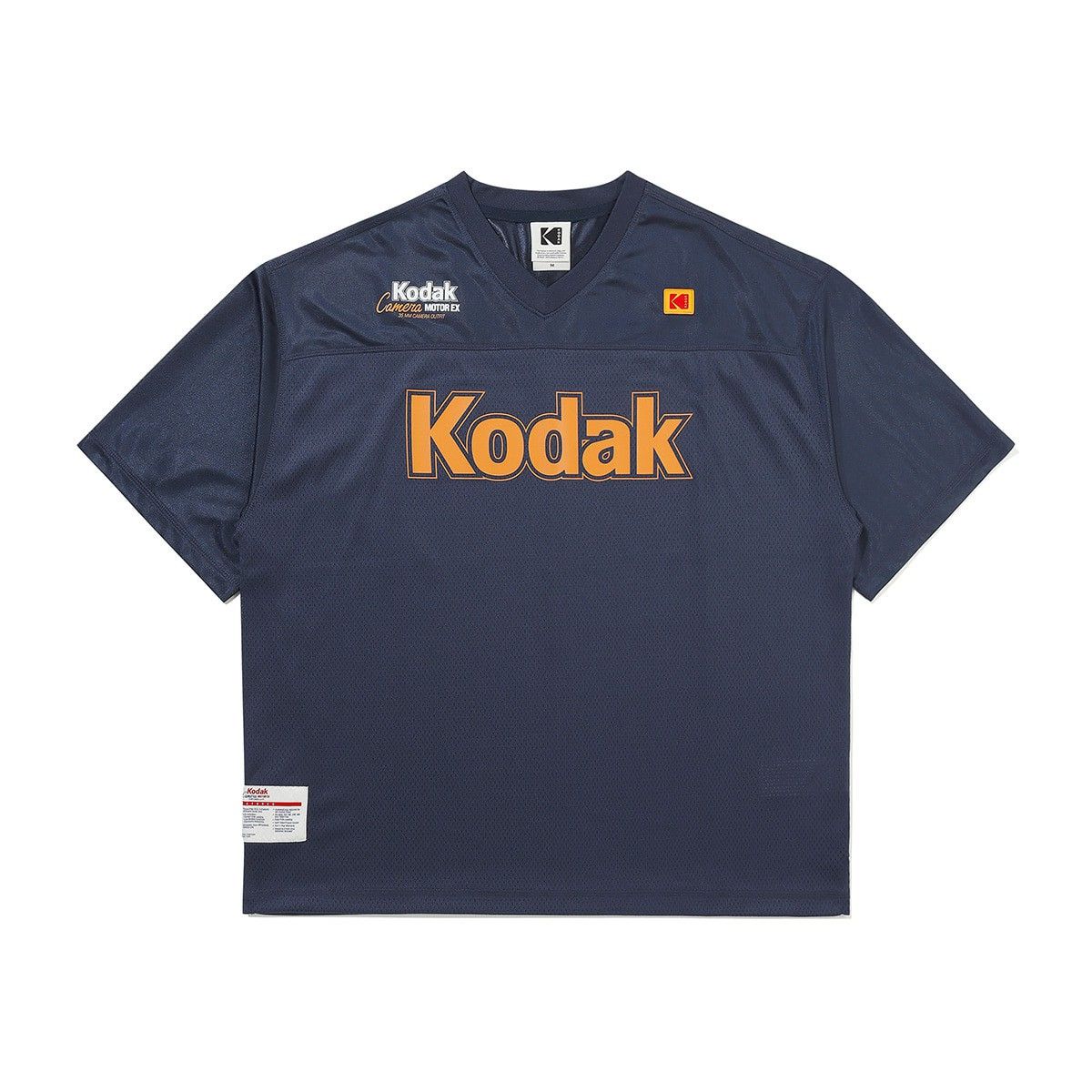 韓國 KODAK 網眼Rugby短袖T恤/ 海軍藍NAVY/ 預購 M