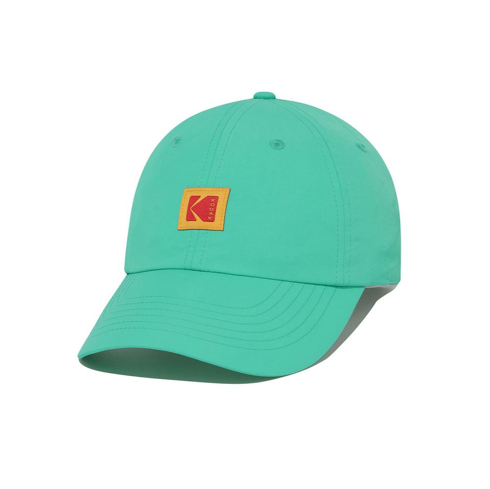 韓國 KODAK 方形標誌尼龍棒球帽/ 綠色GREEN/ 預購 M-L