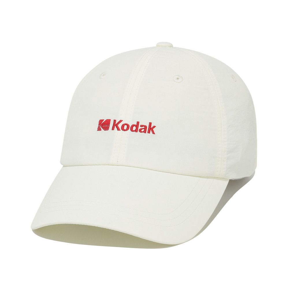 韓國 KODAK 寬版尼龍棒球帽/ 象牙白IVORY/ 預購 M-L