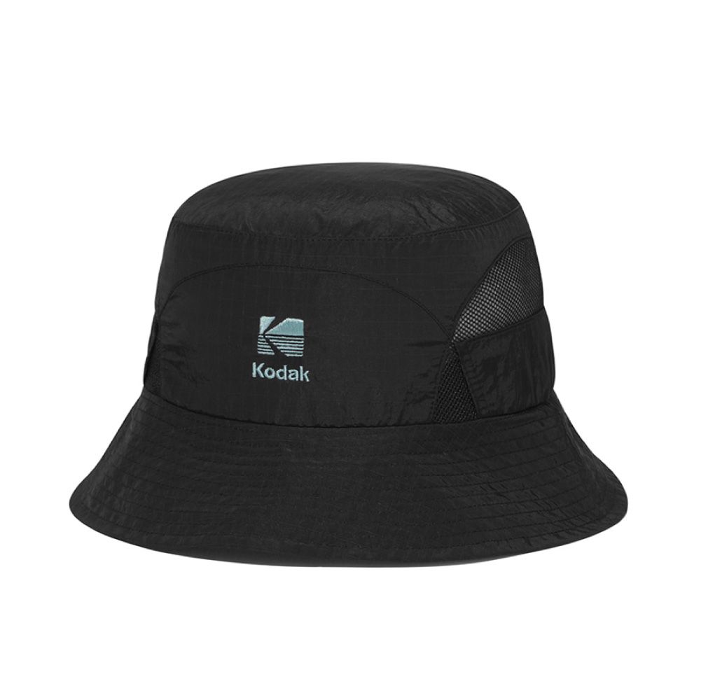 韓國 KODAK 輕量防撕裂漁夫帽/ 黑色BLACK/ 預購 S-M