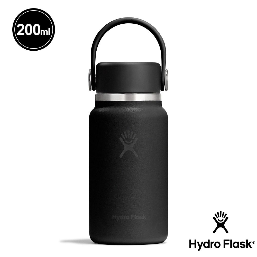 Hydro Flask 200ml迷你真空保溫瓶/ 時尚黑/ 新