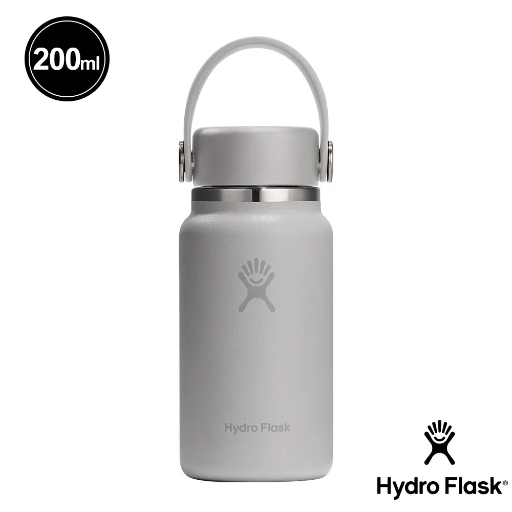 Hydro Flask 200ml迷你真空保溫瓶/ 粉灰