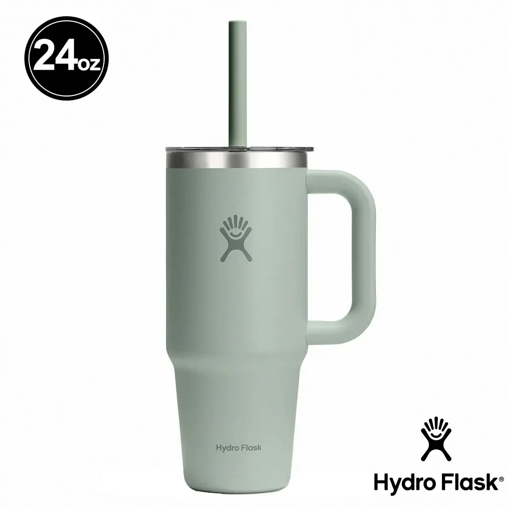 Hydro Flask 24oz吸管冰霸杯/ 灰綠
