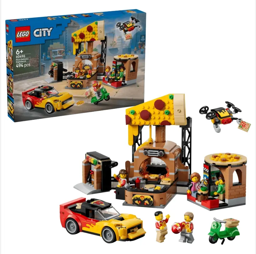 LEGO樂高積木/ CITY/ 60496/ 披薩外送體驗載具組