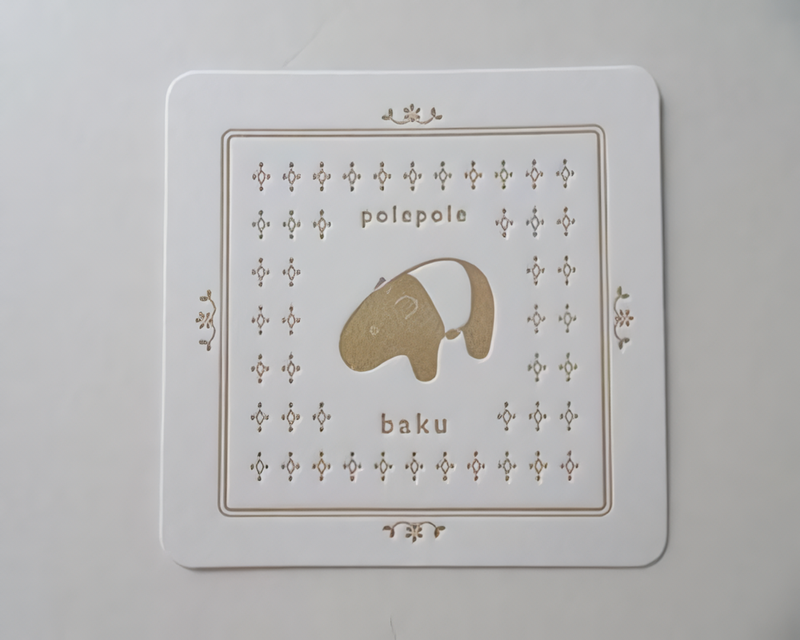 日本 T-Lab. Polepole動物圖案杯墊/ A/ 4入