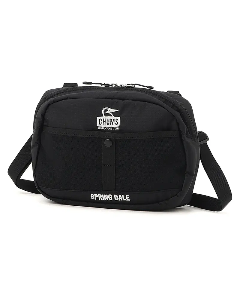 CHUMS Spring Dale Shoulder Bag肩背包/ 黑/白