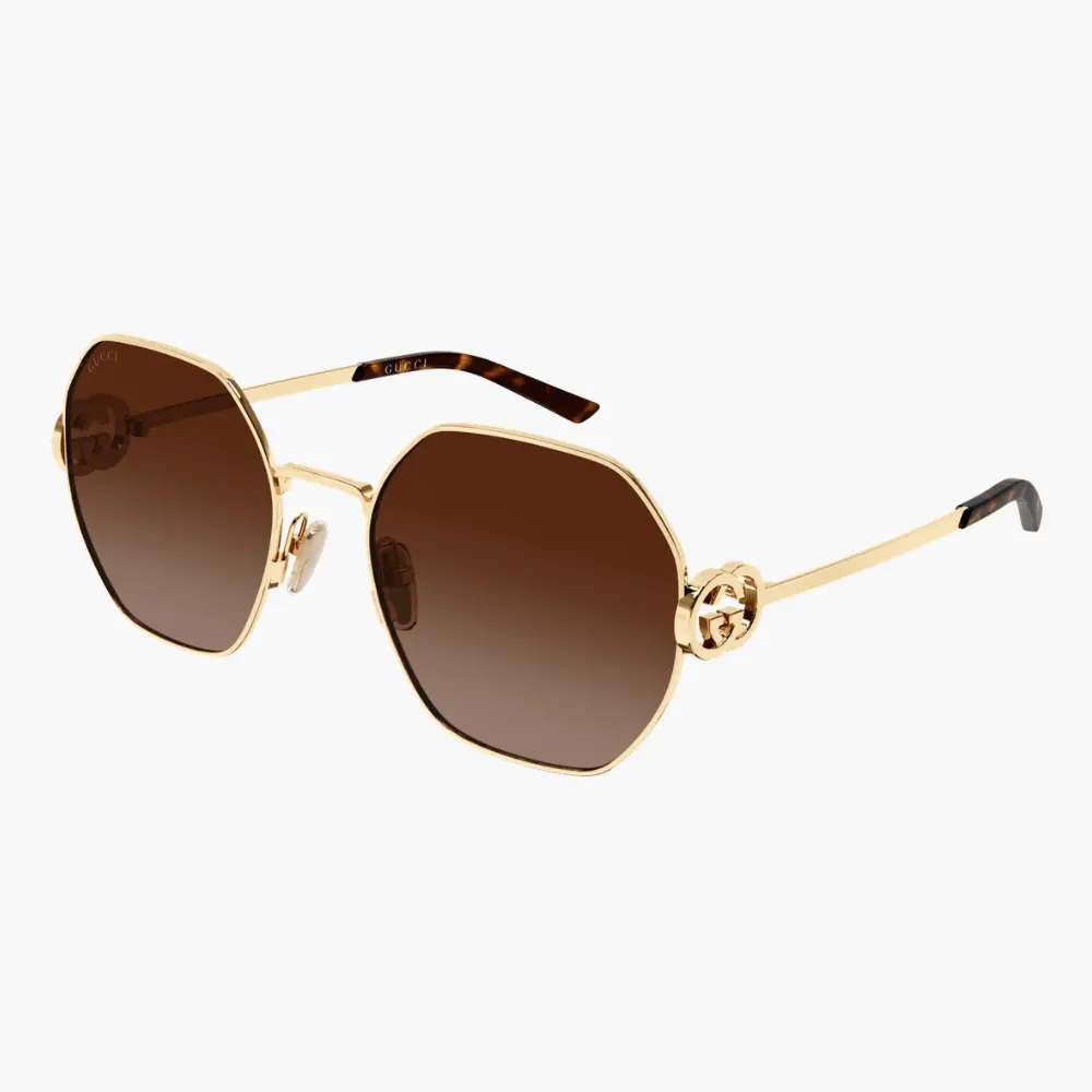 GUCCI｜GG2046S-003 六角形金屬太陽眼鏡/ 公司貨