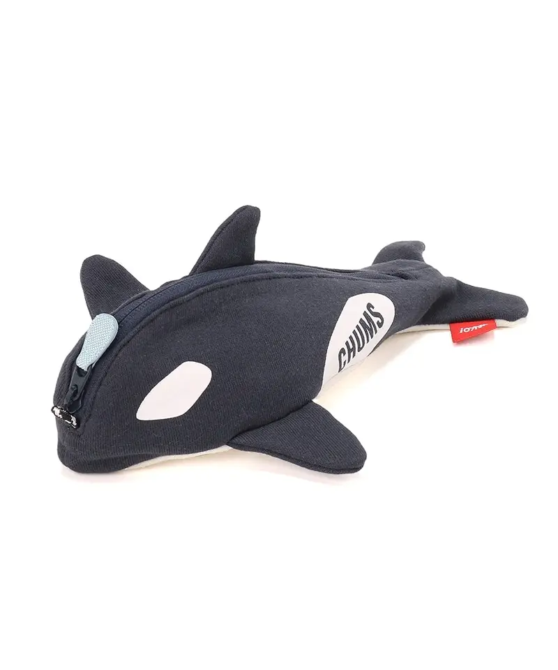 CHUMS Cetacea Zipper Pouch造型收納包/ 黑/ 白