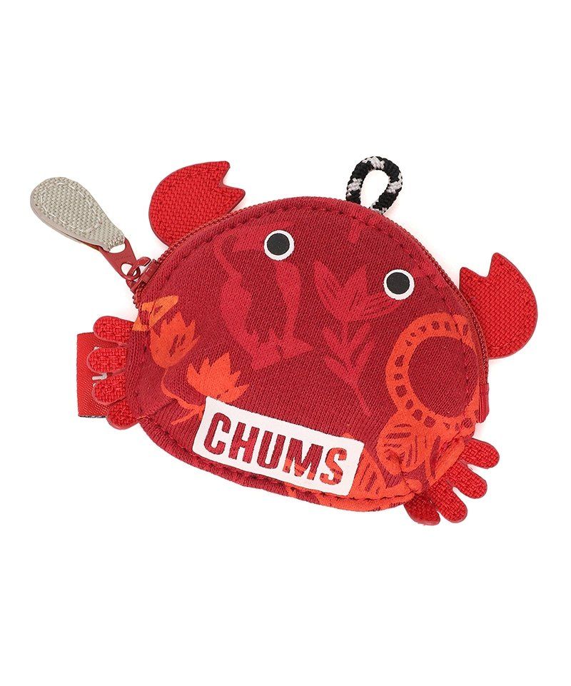 CHUMS Crab Zip Coin Case造型零錢包/ 夏威夷紅