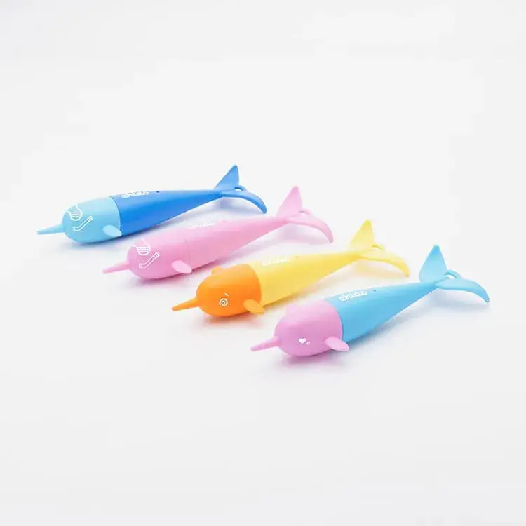 chido角鯨沉水玩具/ 四入組合/ DT02/ C/ 粉/橘黃/粉藍/藍