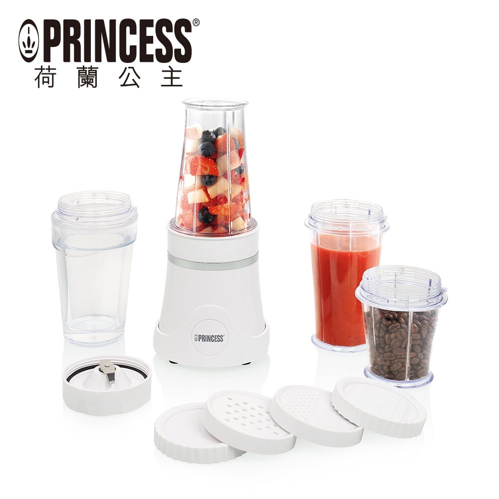 【PRINCESS 荷蘭公主】隨行冰鎮杯果汁機-白 (212065W)