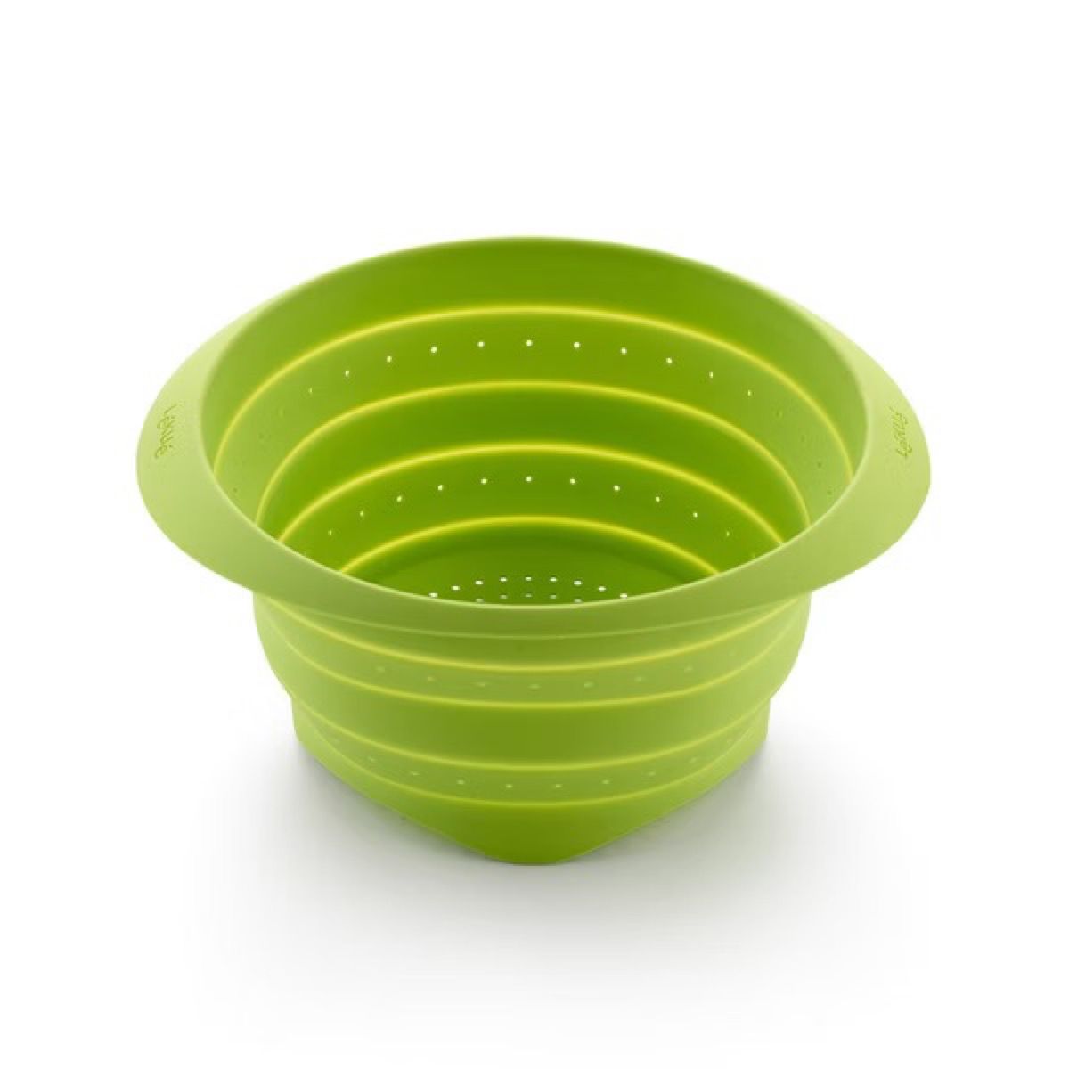 LEKUE｜折疊耐熱矽膠瀝水籃(蔥綠23cm)
