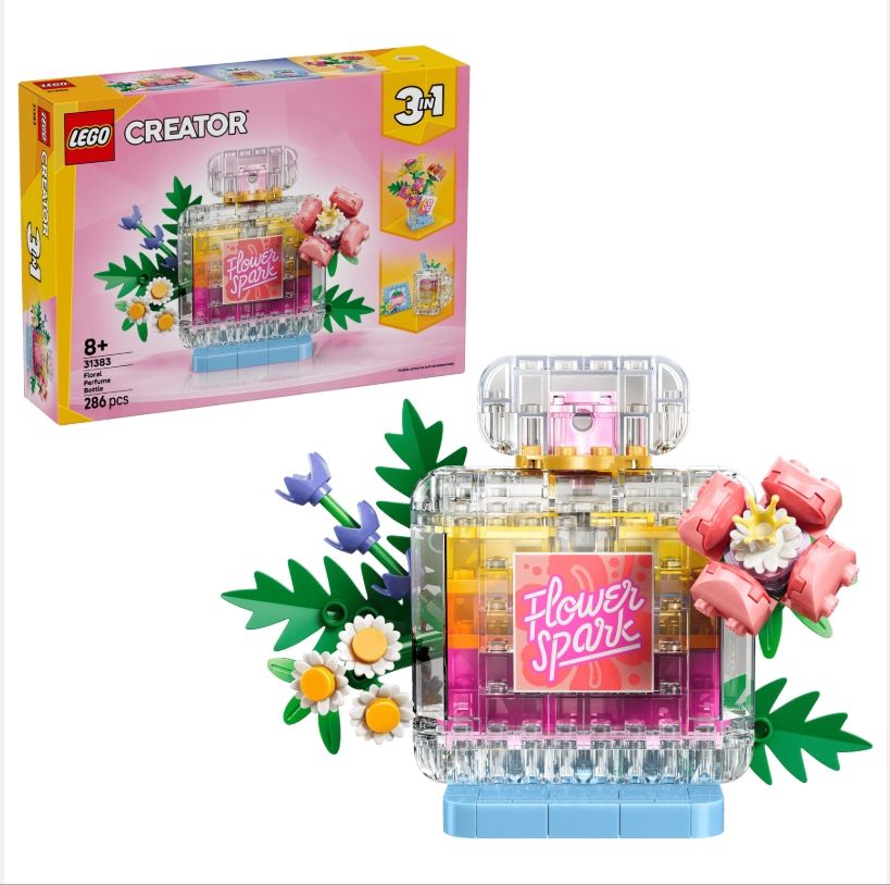 LEGO樂高積木/ 創意百變3合1/ 31383/ 花卉裝飾香水瓶