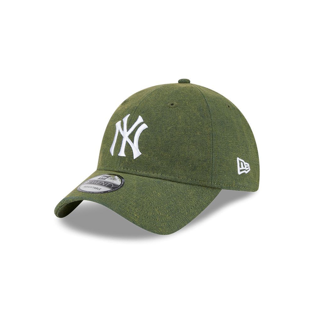 NEW ERA 920 VINTAGE CANVAS WASH棒球帽/ 紐約洋基/ 深綠