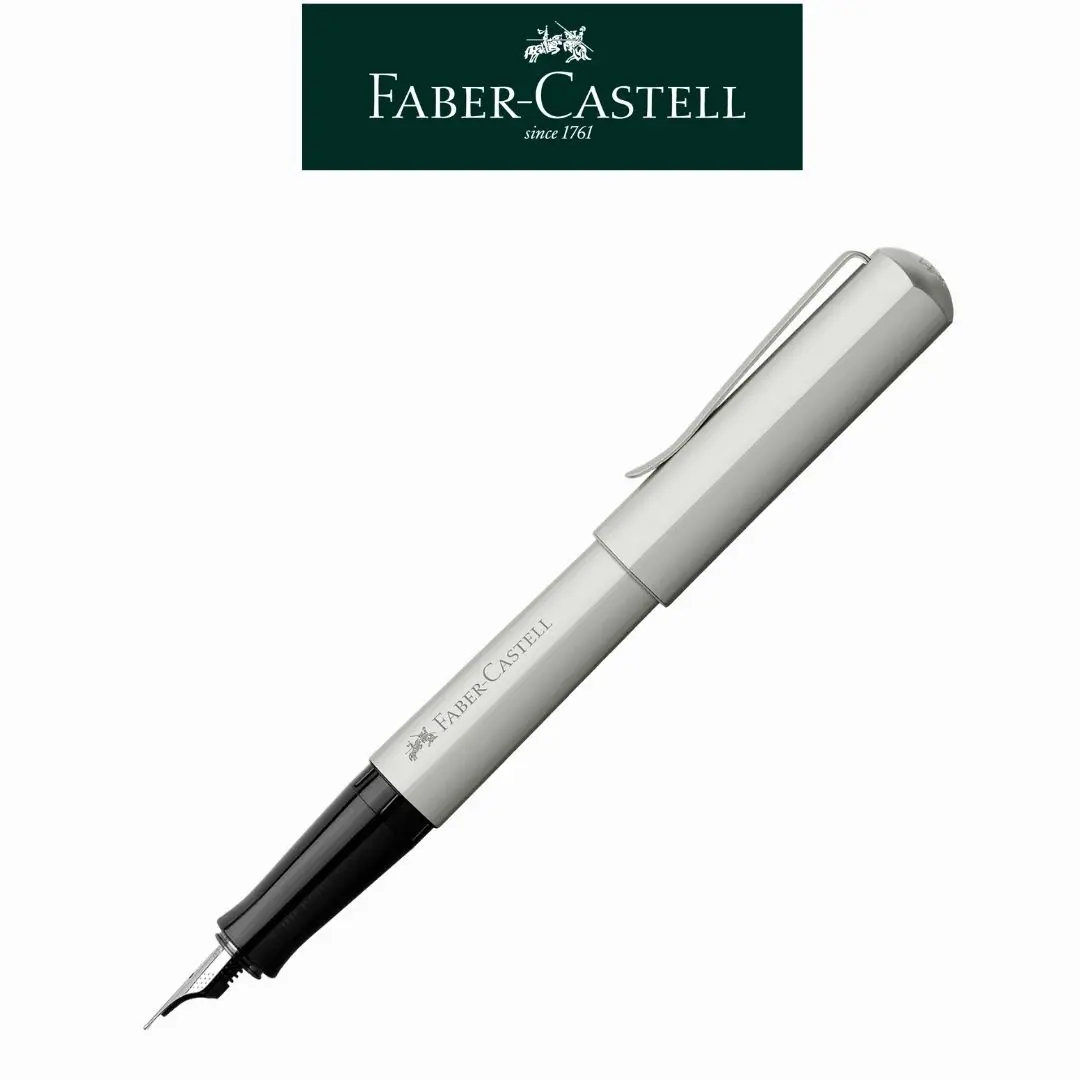 FABER-CASTELL Hexo系列鋼筆/ F尖/ 霧銀色