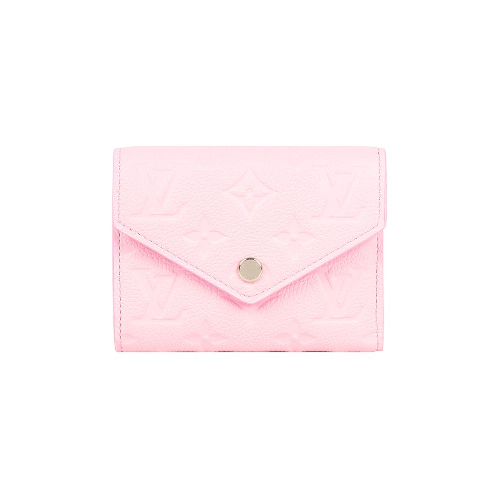 【Louis Vuitton】Monogram VICTORINE牛皮壓印零錢袋短夾(彩紙粉)/ 平行輸入