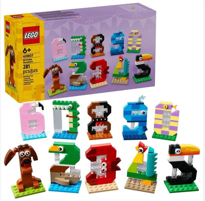 LEGO樂高積木/ LEL/ 40807/ 生日數字