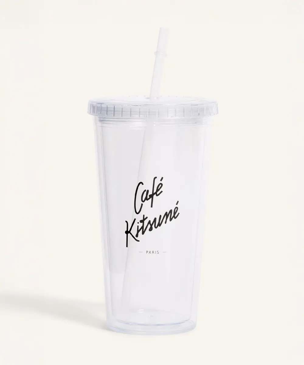 CAFÉ KITSUNÉ 手繪LOGO冷飲隨行杯