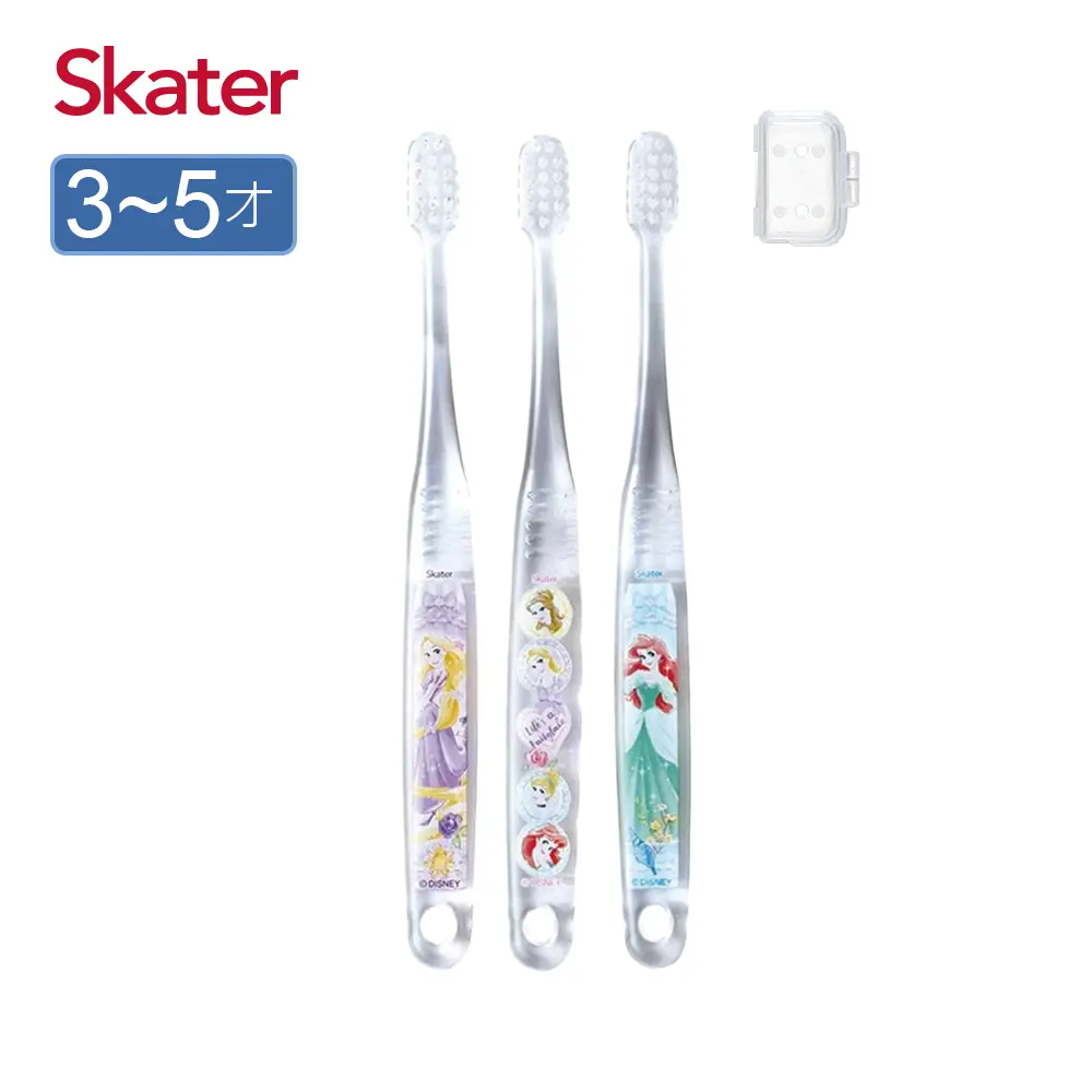 Skater兒童牙刷/ 3-5歲/ 3入組/ Princess公主