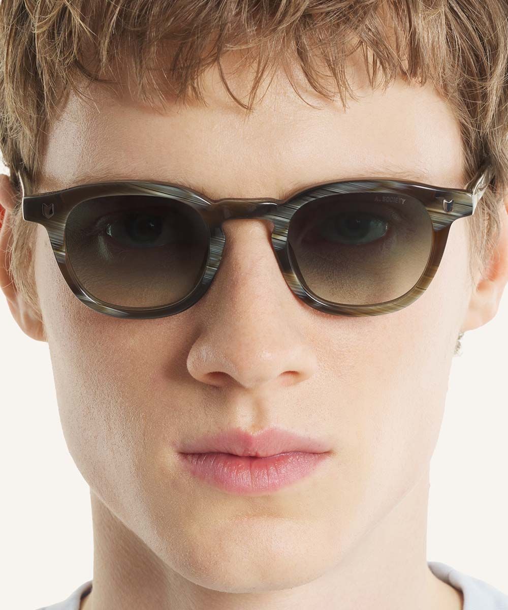 MAISON KITSUNÉ x A. SOCIETY太陽眼鏡CAMILLE_玳瑁綠