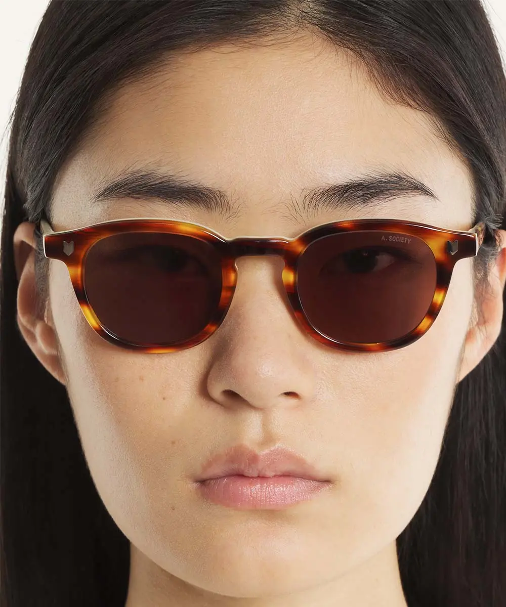 MAISON KITSUNÉ x A. SOCIETY太陽眼鏡CAMILLE_玳瑁棕