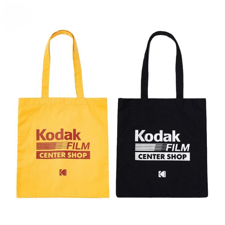 韓國 KODAK Center Shop 大容量帆布托特包 黃色YELLOW