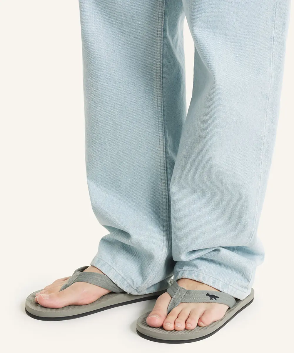 MAISON KITSUNÉ x INDOSOLE 松露灰人字拖_男/ 41