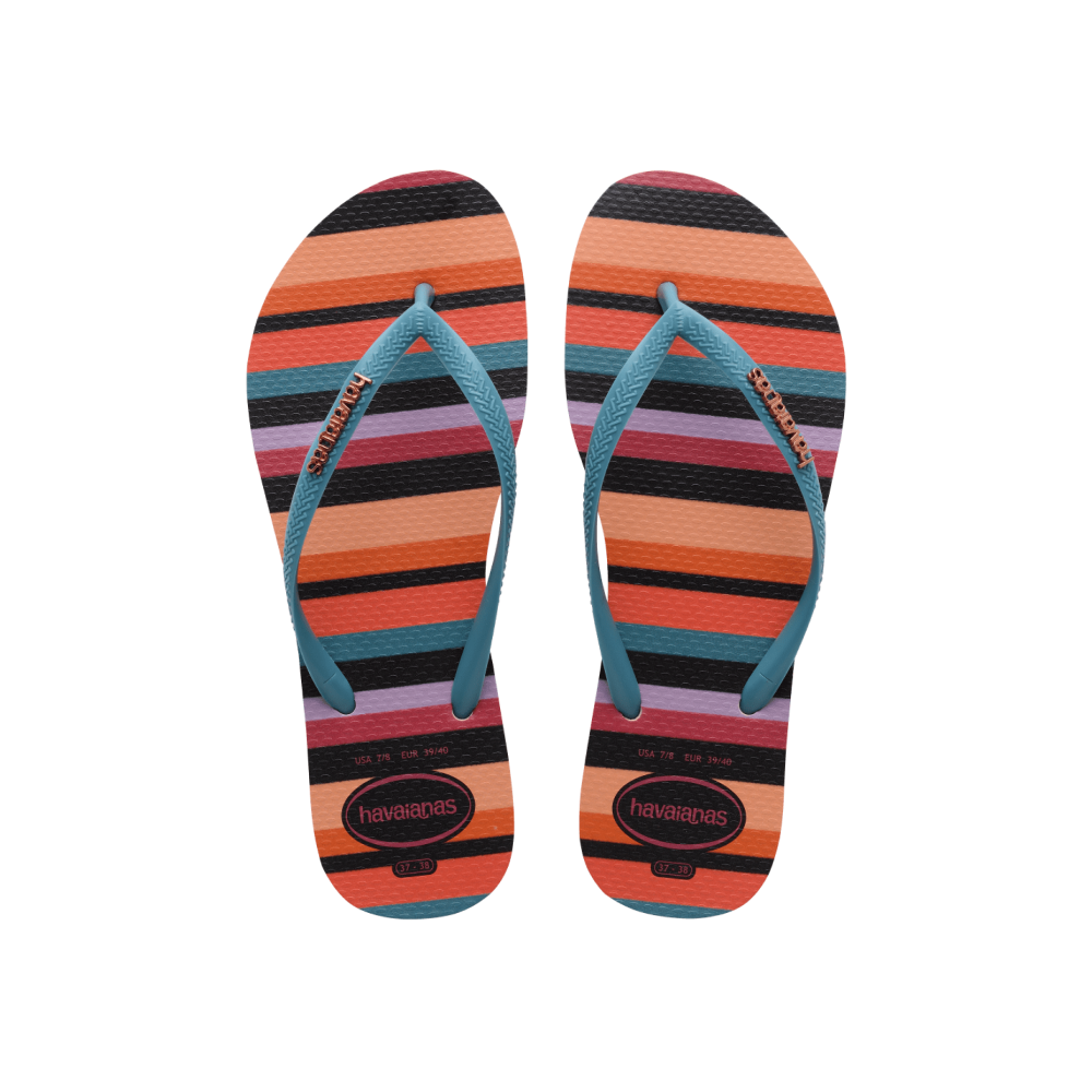 【havaianas 哈瓦仕】拖鞋 Slim Patchwork 幾何拼接款 (4148944-9659W)/ 多色/ 37/38