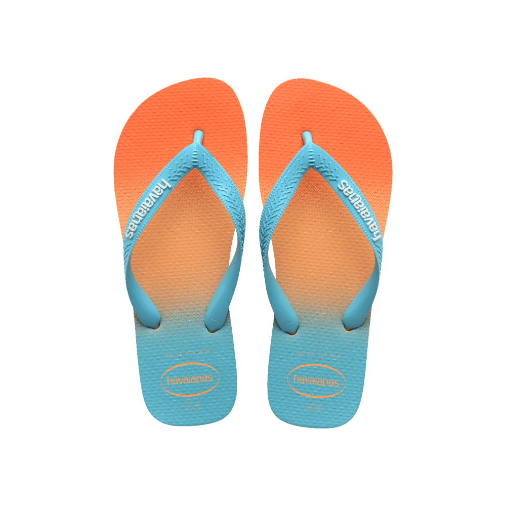 【havaianas 哈瓦仕】拖鞋 Top Fashion 撞色款 (4137258-0027W)/ 藍色/ 39/40