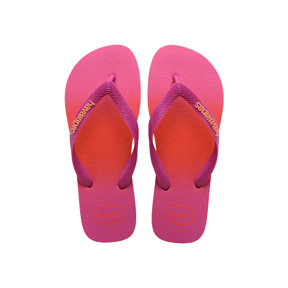 【havaianas 哈瓦仕】拖鞋 Top Fashion 撞色款 (4137258-5023W)/ 桃紫色/ 39/40