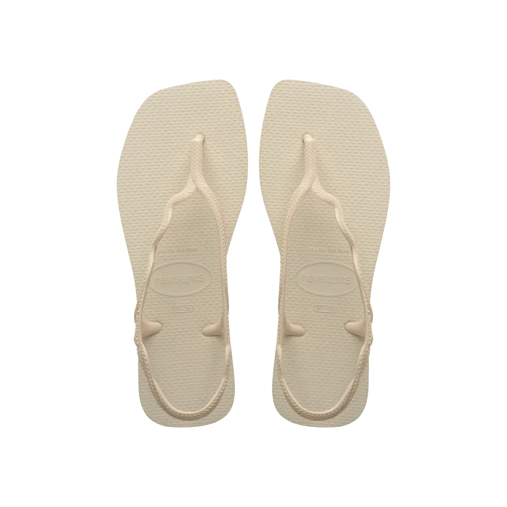 【havaianas 哈瓦仕】涼鞋 Soleil 鑽石切割款 (4148977-0121W)/ 亮沙灰/ 35/36
