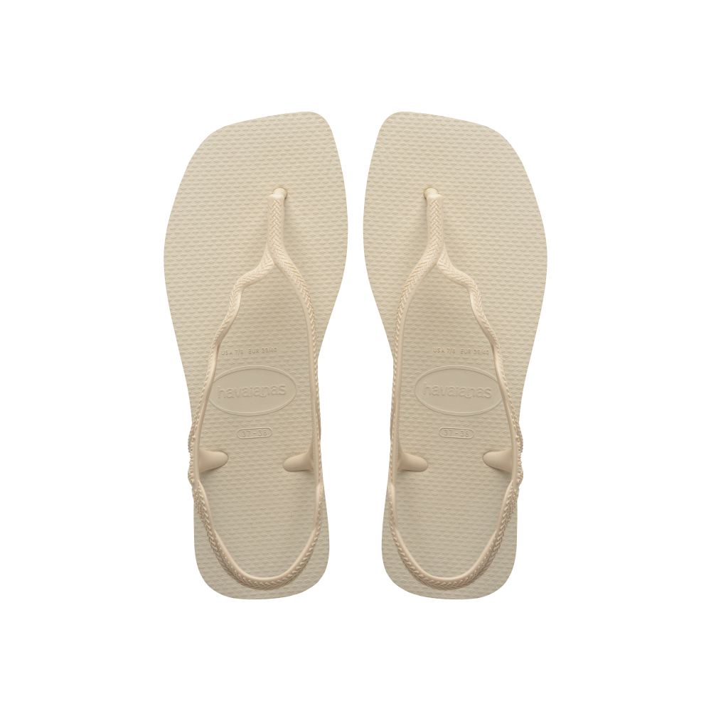 【havaianas 哈瓦仕】涼鞋 Soleil 鑽石切割款 (4148977-0121W)/ 亮沙灰/ 37/38